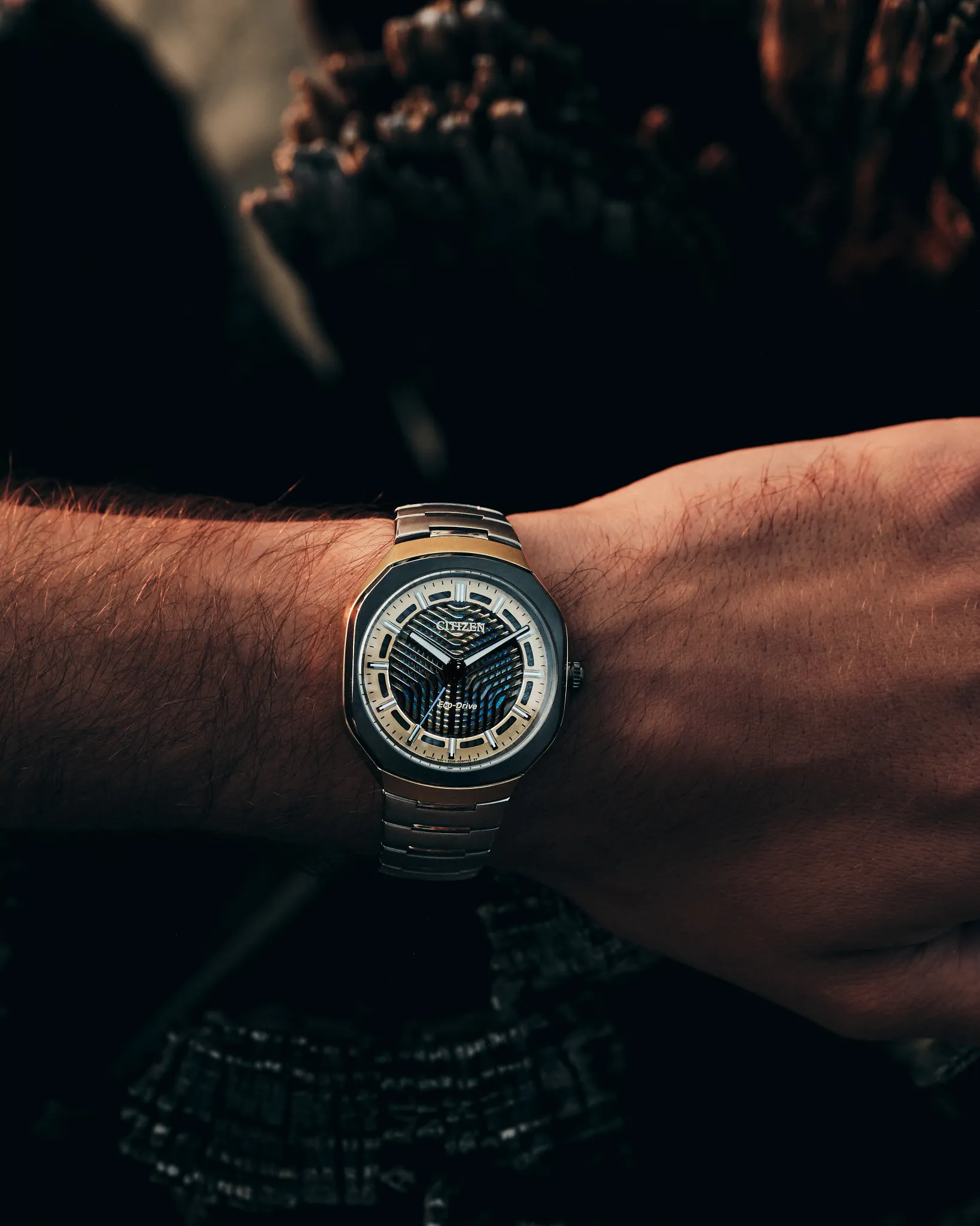Eco-Drive PHOTON Black Dial Super Titanium with DLC Coating